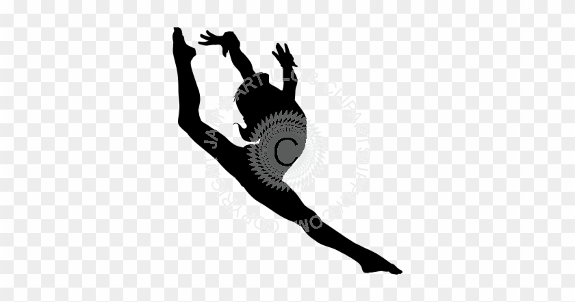 Gymnast Jumping Silhouette Png #1588883