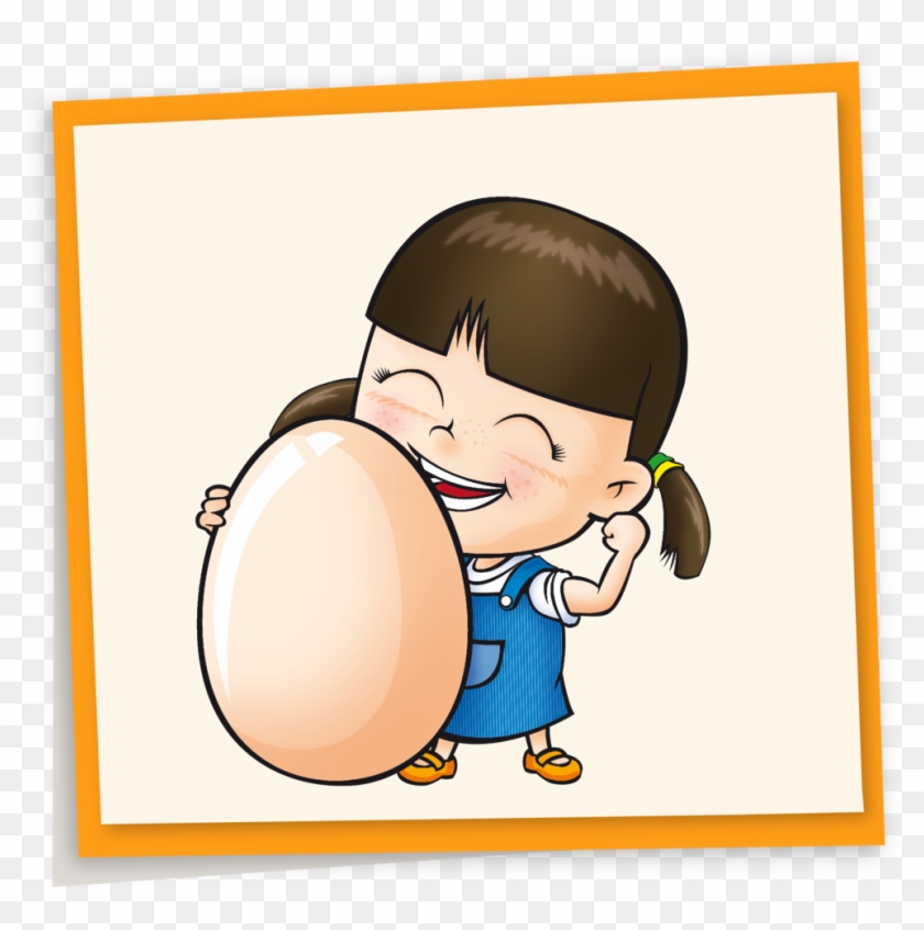 Eggs Can Keep Your Strong Ⓒ - Boy Eating Egg Clipart #1588893