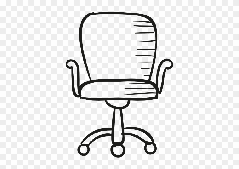 512 X 512 4 - Desk Chair Line Drawing #1588901