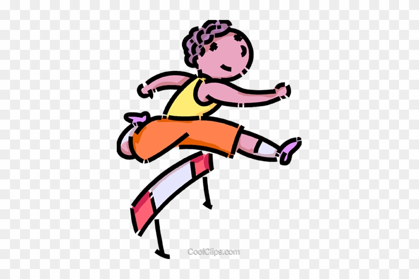 Boy Running The Hurdles Royalty Free Vector Clip Art - Menino Correndo Png #1588976