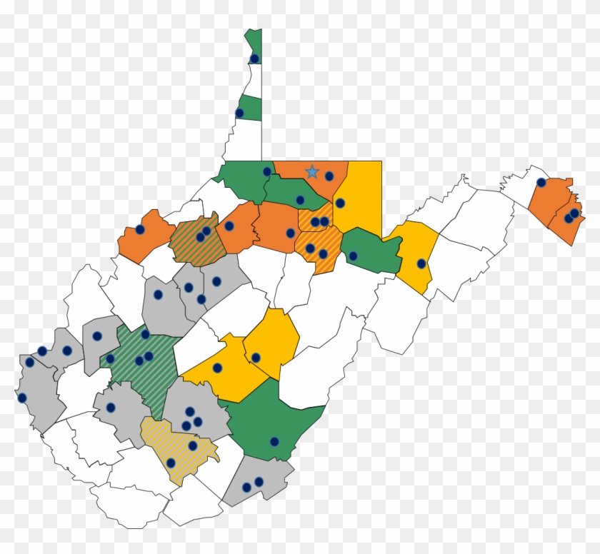 Wvu- Wv Piccs Clinics Locations Around The State Of - Map #1589030