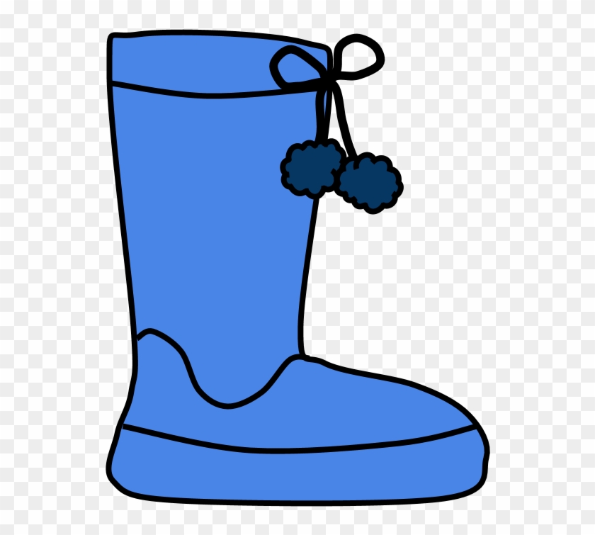 Boots, Pom-poms, Snow, Rain, Blue, - Snow Boot #1589041
