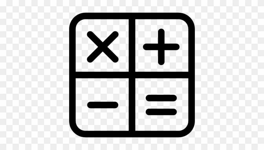 Basic Mathematical Symbols Vector - Transparent Background Math Icon #1589120