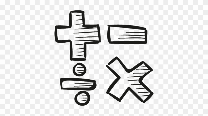 Math Clipart - Maths Png Black And White #1589126