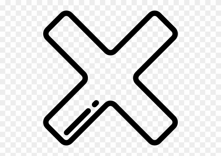 Multiply Signs Maths Shapes And Symbols Cancel - White Cross Png Icon #1589137