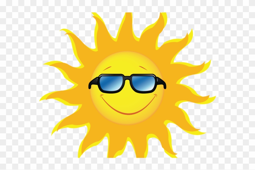 Picture Of Sun Rays Free Download Clip Art - Sun With Glasses Png #1589173