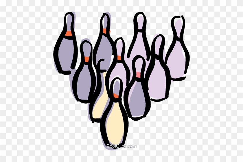 Bowling Pins Royalty Free Vector Clip Art Illustration - Aiea Alley Restaurant Logo #1589241