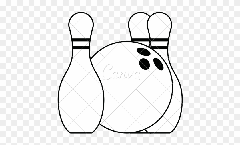 Png Royalty Free Library Bowling Drawing - Ten-pin Bowling #1589248