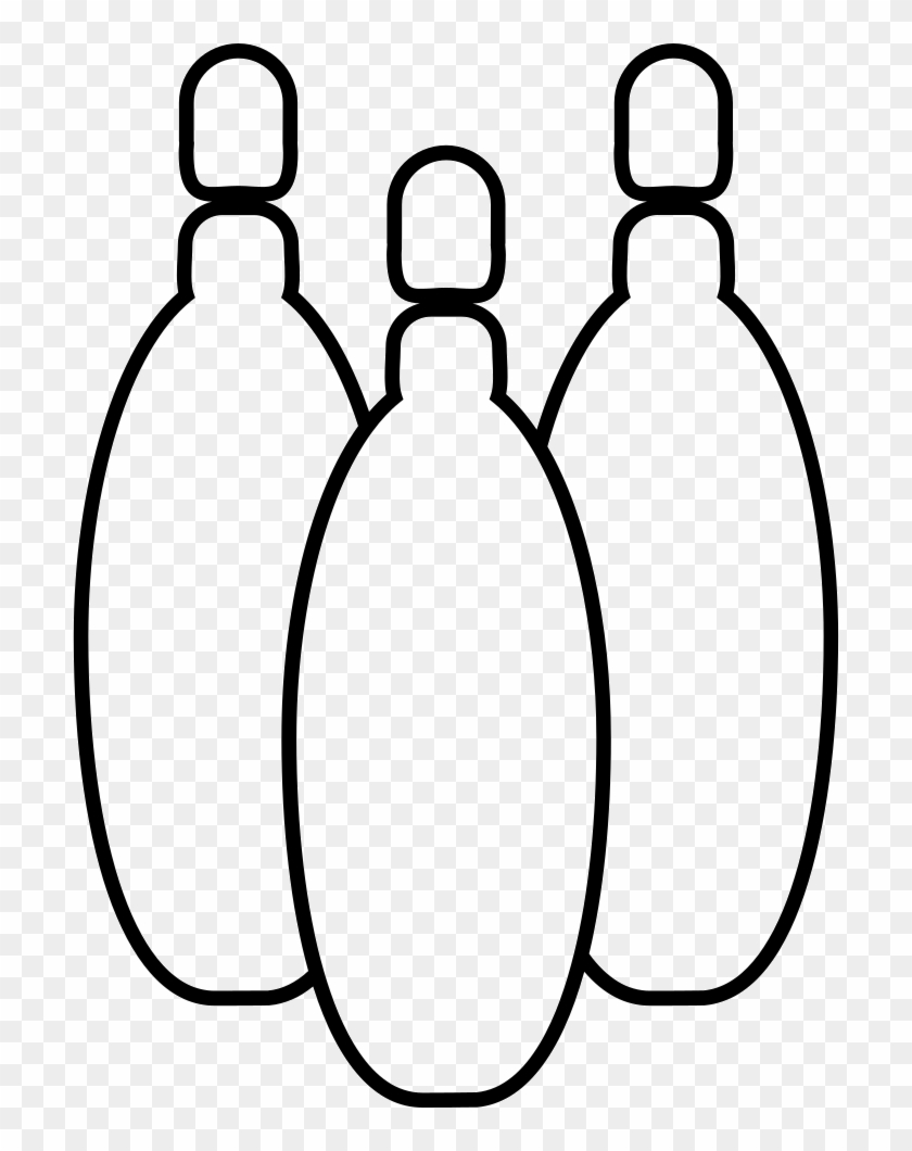 Bowling Pins Comments - Line Art #1589255