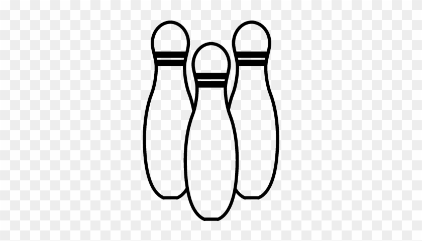 Bowling Pins Variant Outline Vector - Bowling Pin #1589266