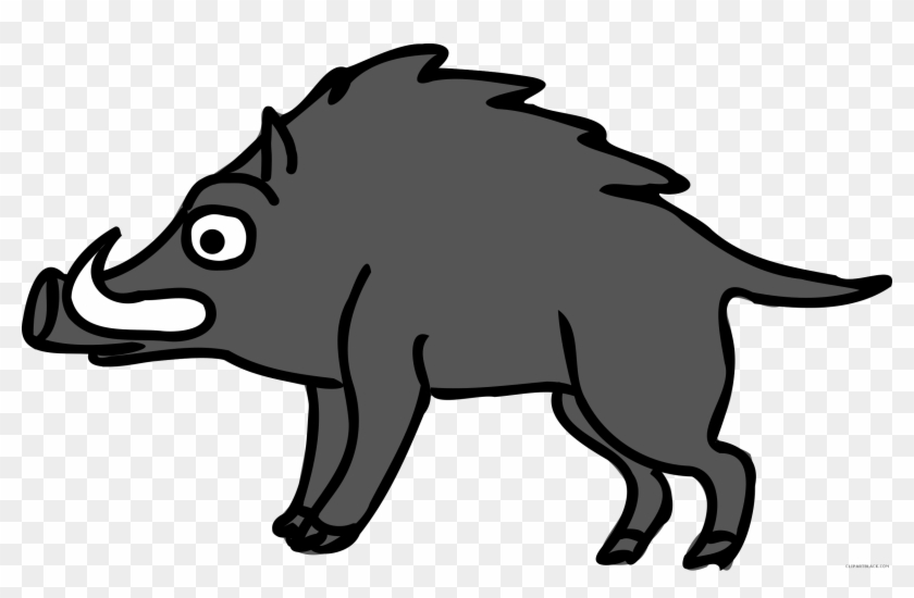 Boar Animal Free Black White Clipart Images Clipartblack - Boar Clipart #1589282