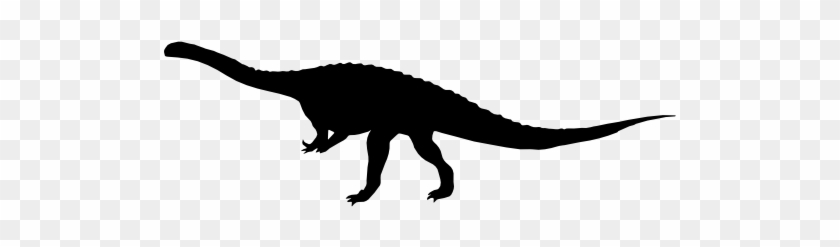 Massospondylus Dinosaur Silhouette Free Icon - Black Shadow Dinosaurs Png #1589321