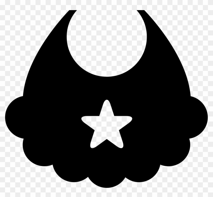Female Baby Bib With A Little Star Comments - Babero Svg #1589357
