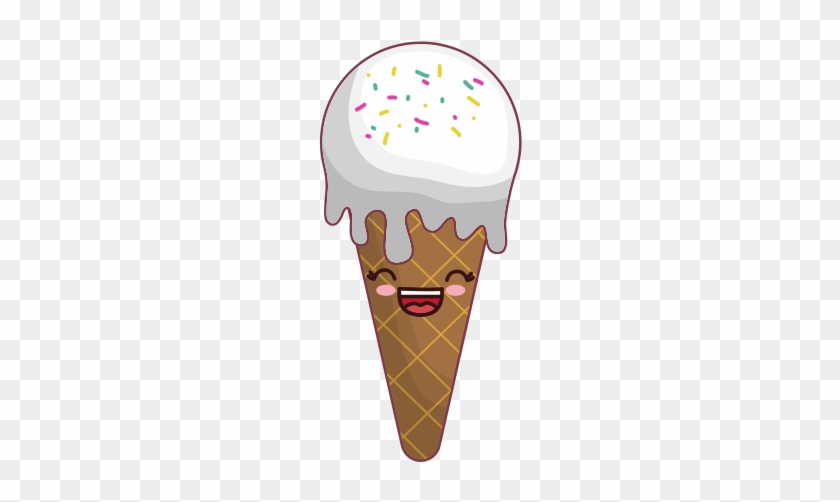 Kawaii Ice Cream Icons - Ice Cream Cone #1589374