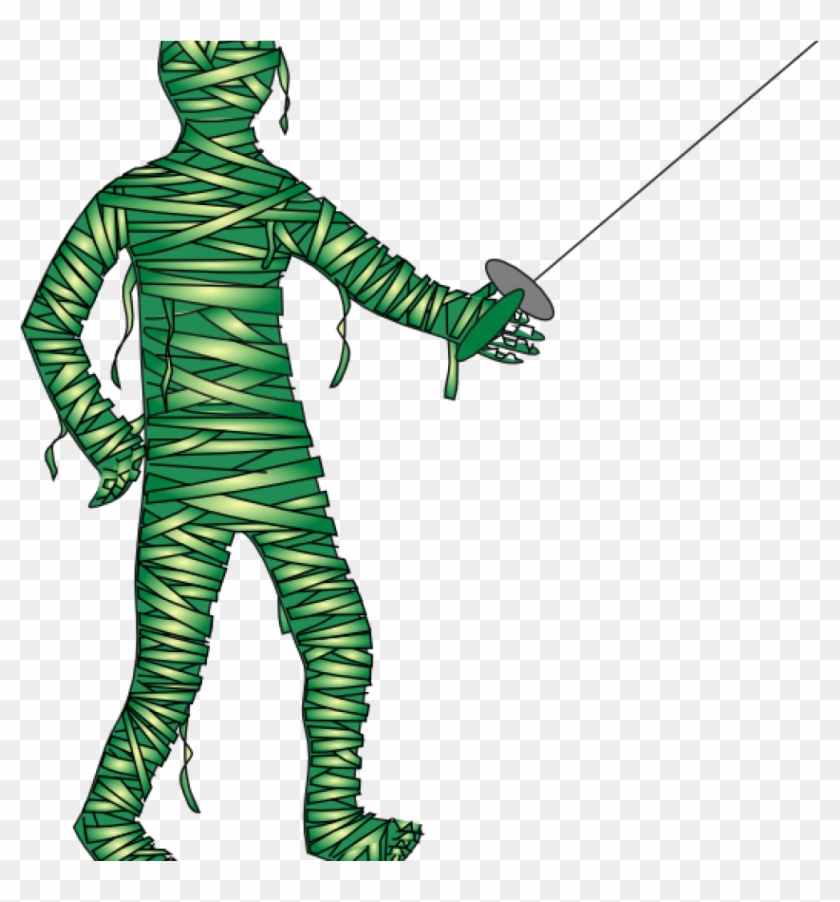 Mummy Clip Art Green Fencing Mummy Clip Art At Clker - Egyptian Mummy Clip Art #1589399