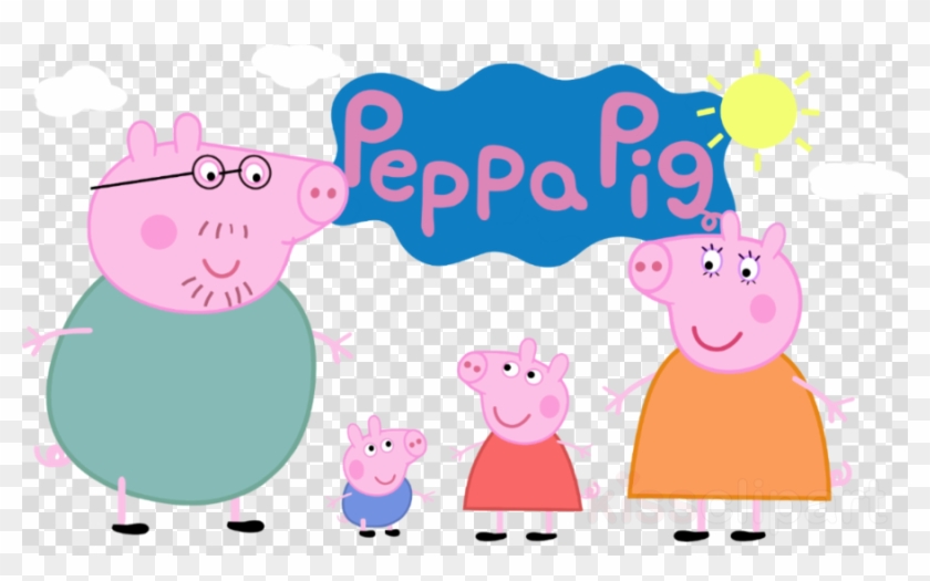 Peppa Pig Clipart Daddy Pig Mummy Pig - Peppa Pig Logo Transparent #1589400