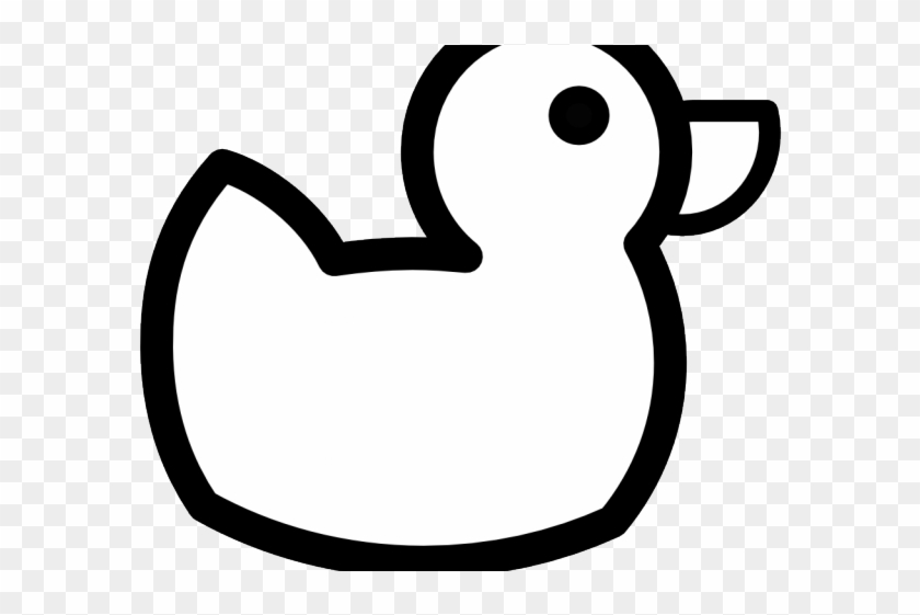 Mallard Clipart Mummy - Rubber Duck Clip Art Black And White #1589401