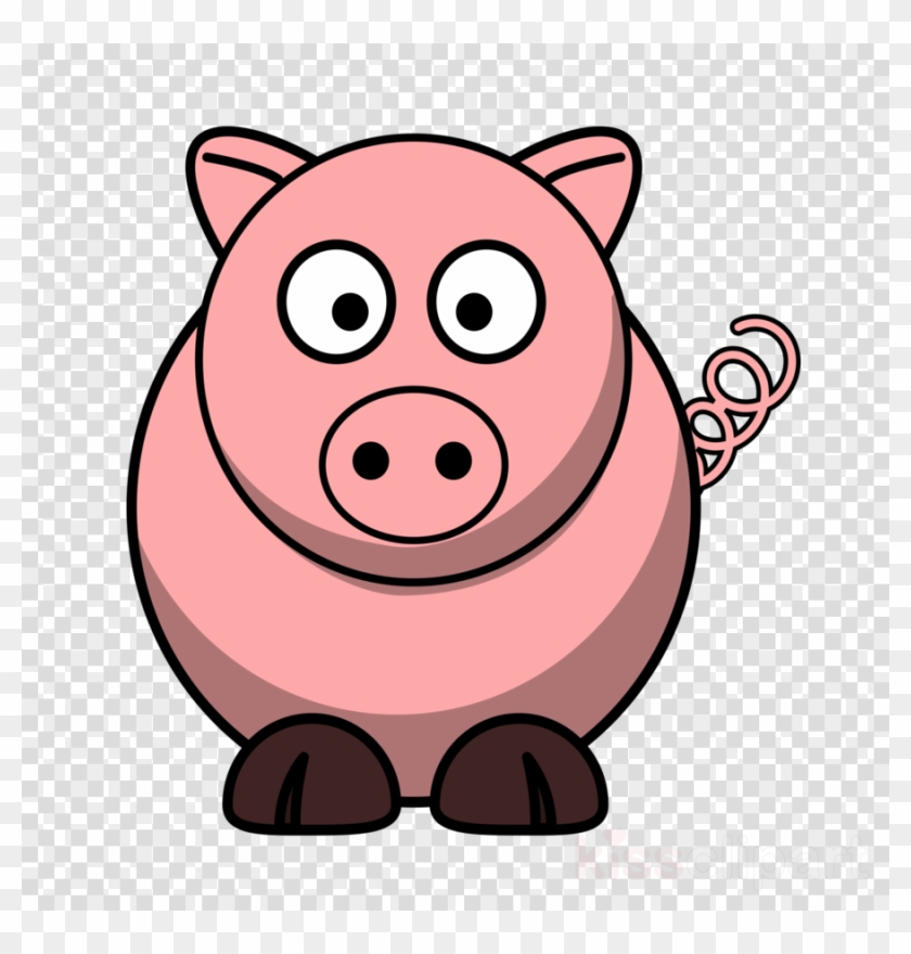 Cartoon Pig Front View #1589403
