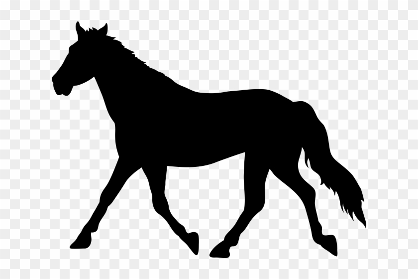 Mare Clipart Wild Horse - Horse Silhouette Transparent Background #1589472