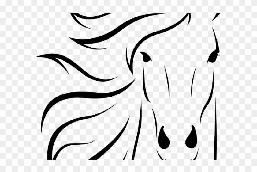 Mare Clipart Horse Face - Dessin Tete Cheval Facile #1589474