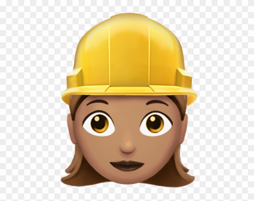 More Free Hard Working Female Png Images - Builder Emoji #1589508