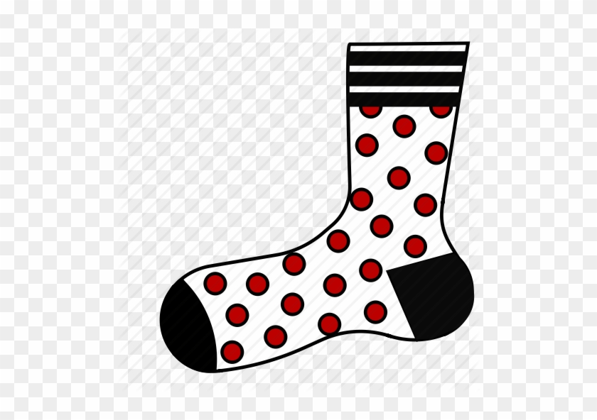 512 X 512 4 - Polka Dot Sock Clipart #1589516