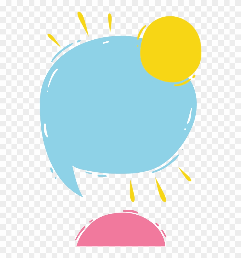 Down Pink Blue Balloon Yellow Round Book Banner - Circle #1589549