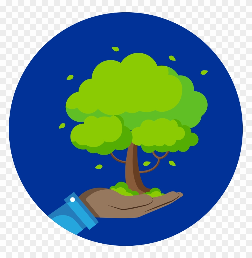 Free Clipart Of Planet Earth Encircled With Trees - Tree #1589645