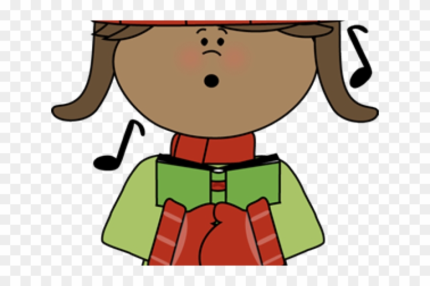 Christmas Clipart Cute - Cute Children Caroling Christmas Clipart #1589722