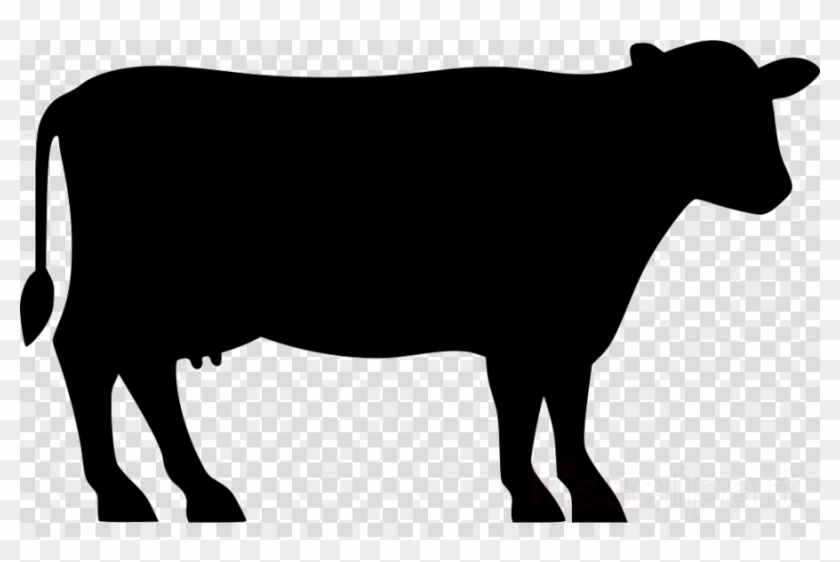 Cow Silhouette Png Clipart Angus Cattle Beef Cattle - Angus Cattle Silhouette Png #1589805