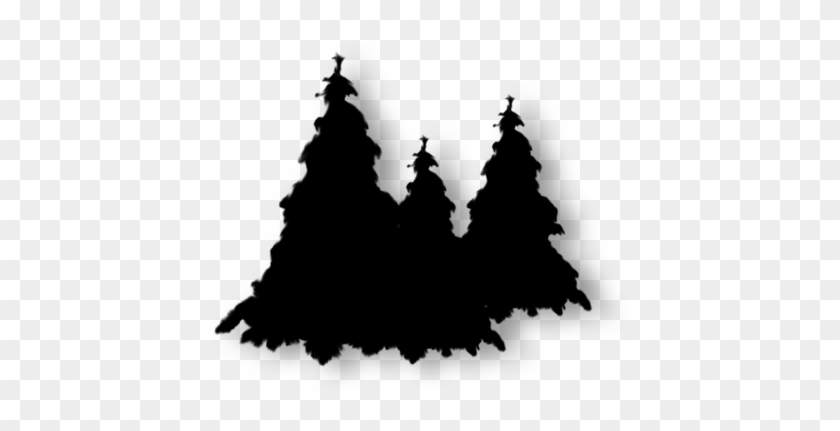 Silhouette Clipart Spruce Christmas Tree Christmas - Christmas Tree #1589810