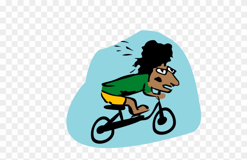 Medium Image - Biker Uphill Clipart #1589870