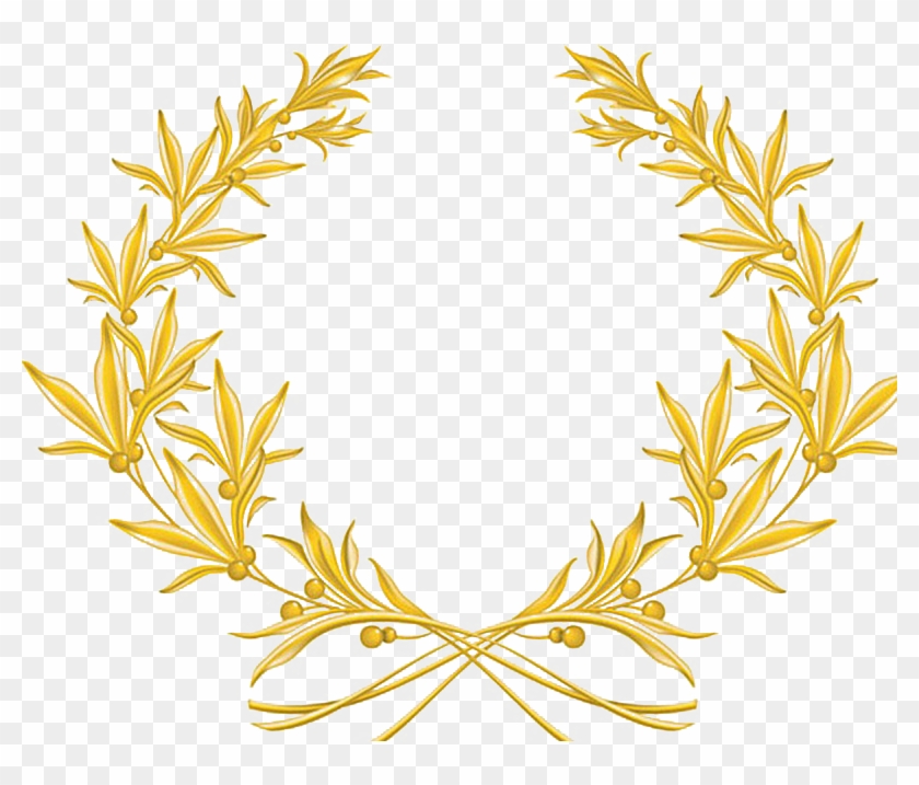 Image Royalty Free Download Golden Vector Olive Branch - Gold Olive Branch Png #1589889