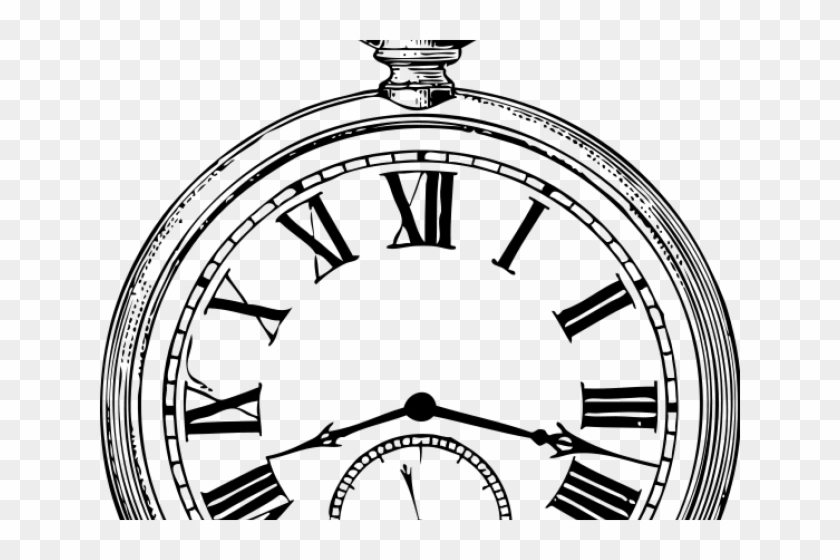 Watch Clipart White Rabbit - Pocket Watch Art #1589958