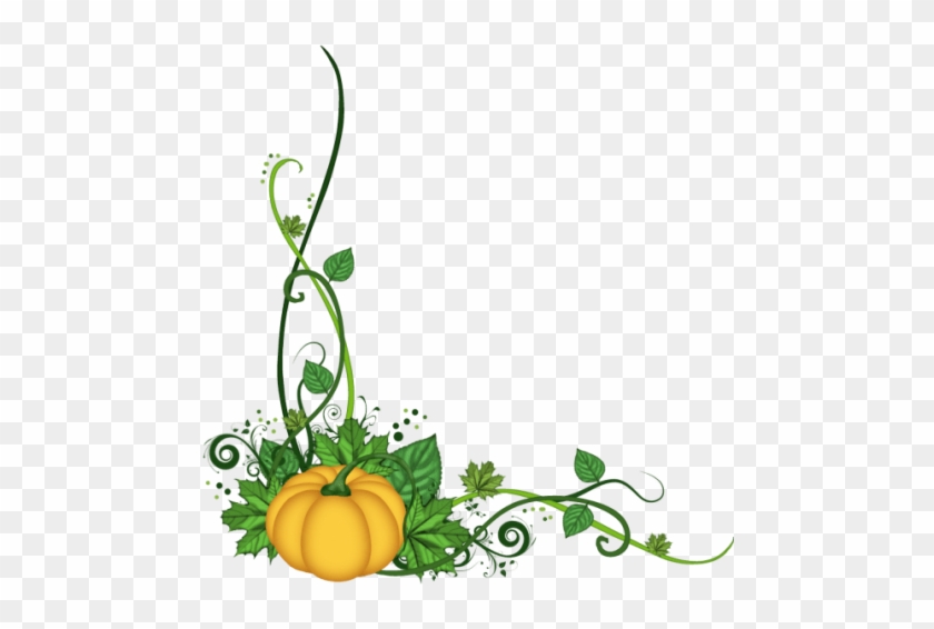 Free Png Download Pumpkin Corner Border Png Images - Pumpkin Corner Clipart #1590010