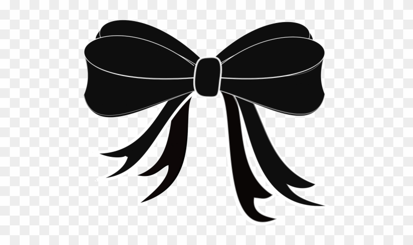 Black Bow Clip Art #1590013