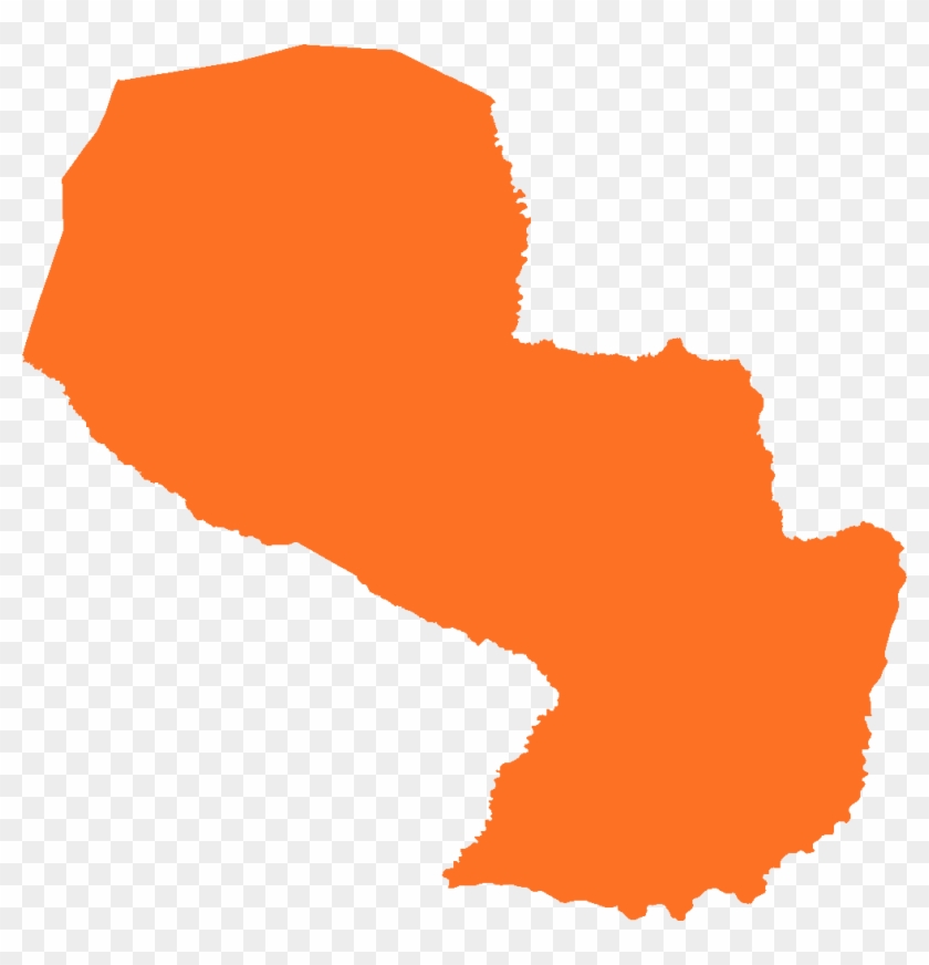 Paraguay Map Silhouette #1590031