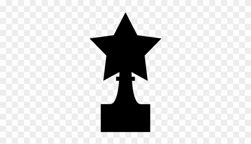 Star Shape Trophy Vector - Wedding Cake Topper #1590126