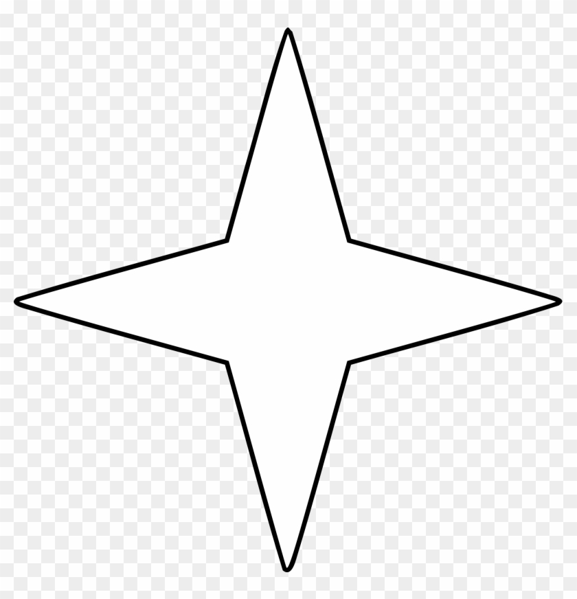 2000 X 1983 2 - 4 Point Star Svg #1590138