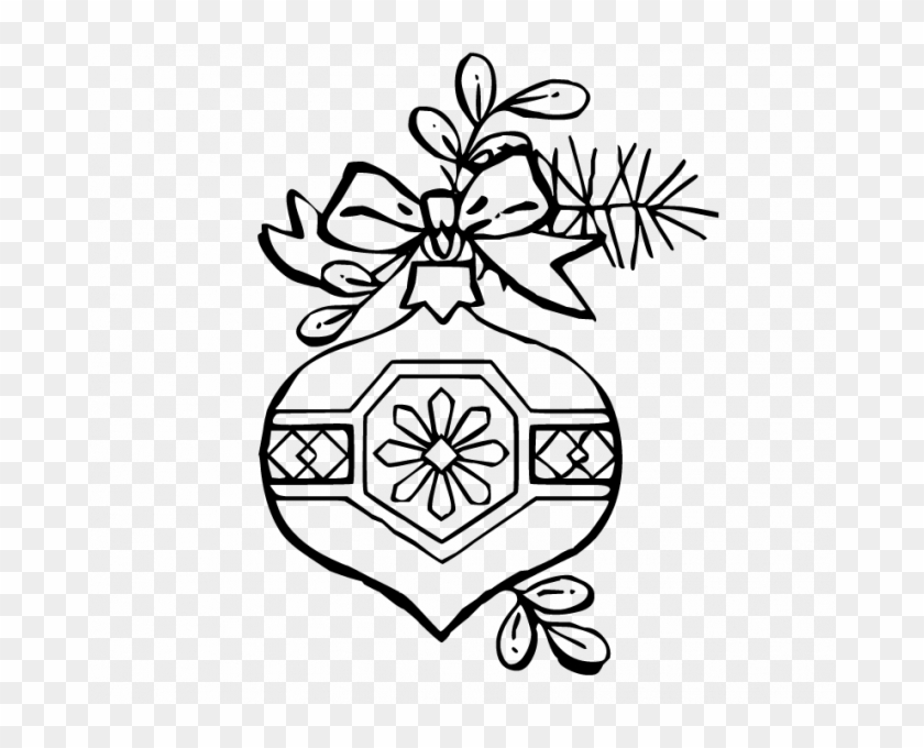 Coloring Book Christmas Ornaments Christmas Ornament - Christmas Ornaments Black And White #1590153