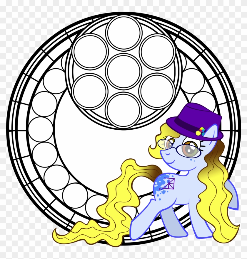 Svg Black And White Download Mlp Stained Glass Coloring - My Little Pony Mandalas #1590157