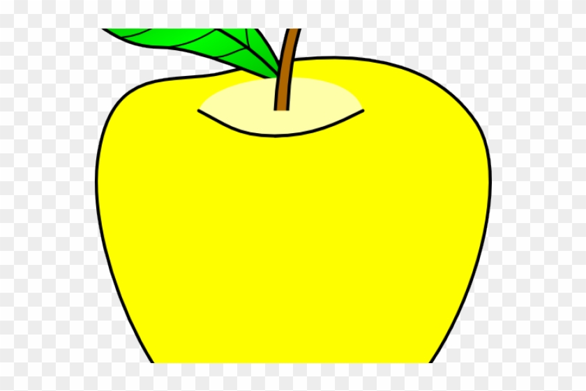 Apple Clipart Yellow - Circle #1590177