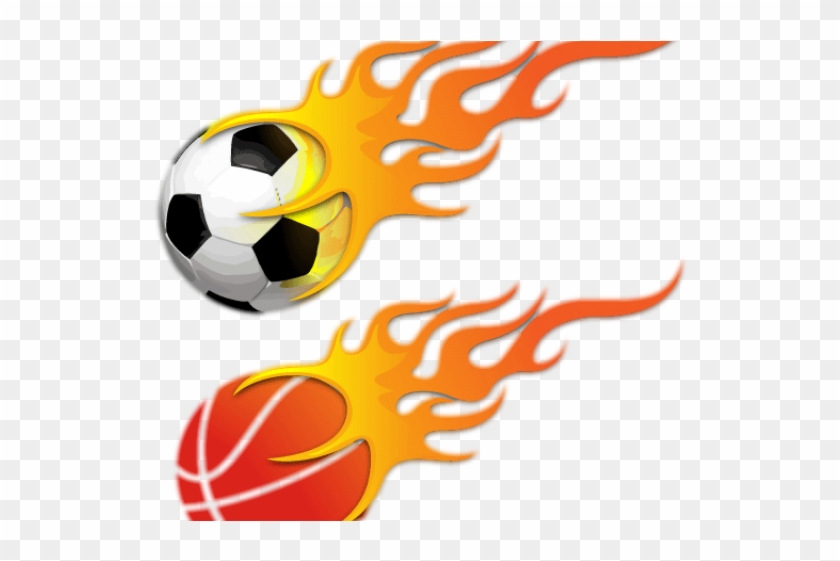 Fire Clipart Basketball - Ball On Fire Png #1590196