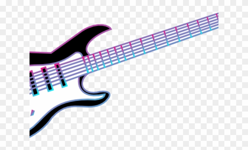 Bass Guitar Clipart Musical Instrument - Electric Guitar Clipart Transparent #1590255