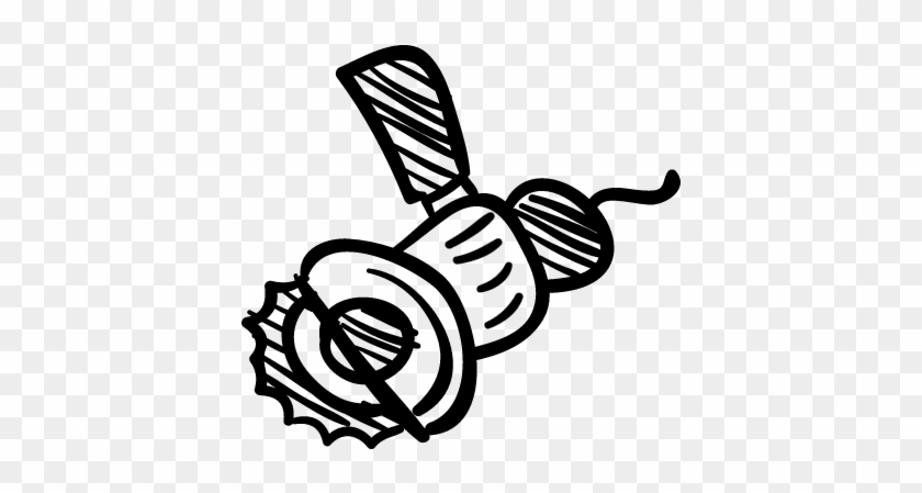 Electical Saw Hand Drawn Machine Vector - Sierra Electrica Para Dibujar #1590297