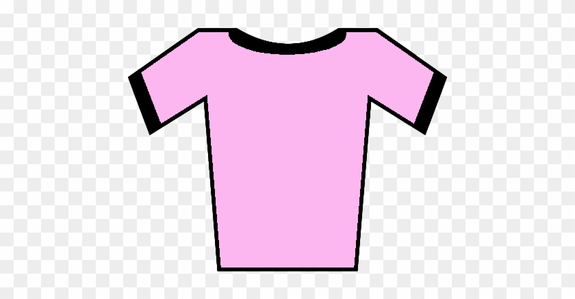 Soccer Jersey Pink-black - Pink With Black Soccer Tshirt #1590326