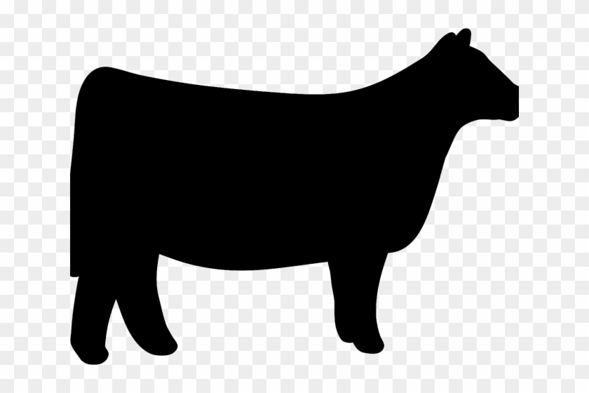 Cattle Clipart Heifer Cow - Show Heifer Silhouette #1590333