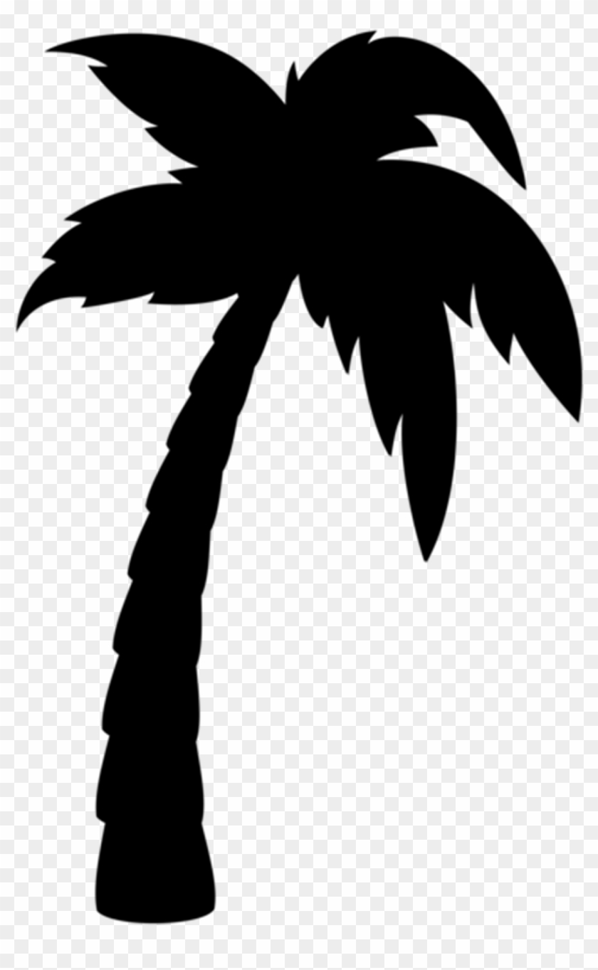 Palm Tree Silouette - Palm Trees Clipart Png #1590358