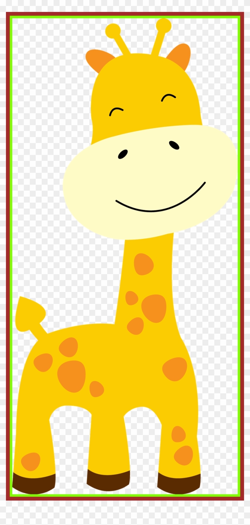 Lion Clipart Baby Animal - Baby Shower Giraffe Clipart #1590387