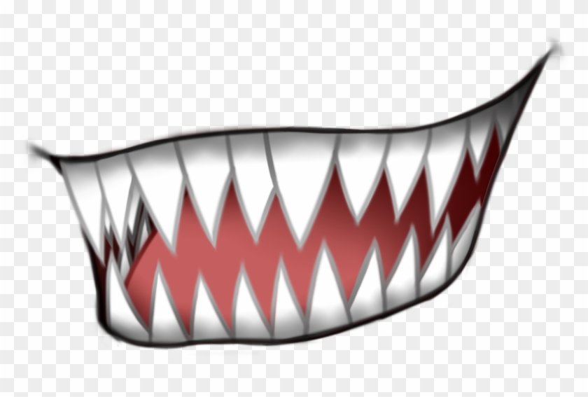 Anime Fangs Transparent Png Image - Mouth Anime Smile Png #1590639